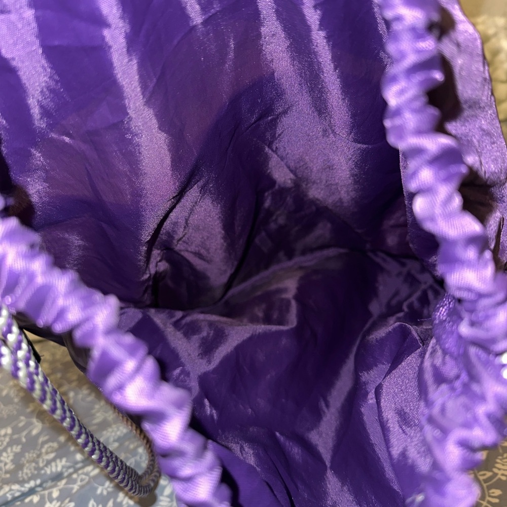 Thirty-One Purple Drawstring Backpack - Picture 3 of 4